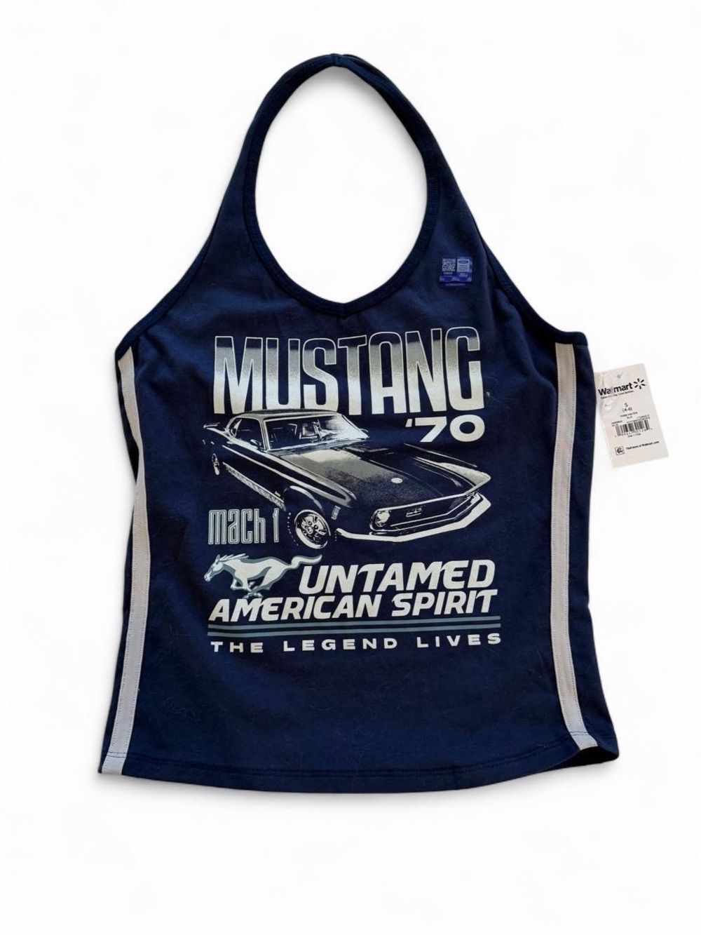 Navy Mustang '70 Graphic Tank Top for Men